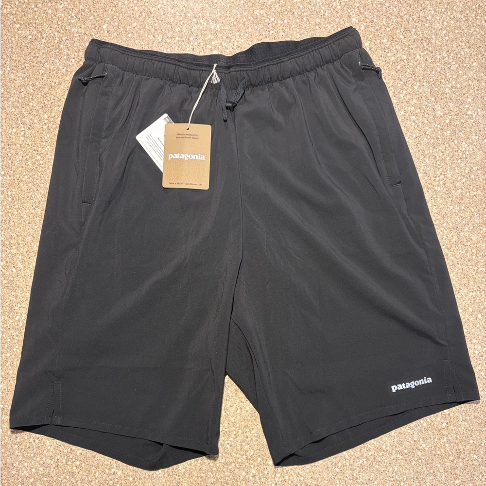 NWT Patagonia Multi Trails Shorts 8" Men's 2XL (XXL) - Black $79